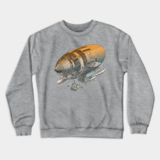 psychedelic futuristic Style Blimp Crewneck Sweatshirt